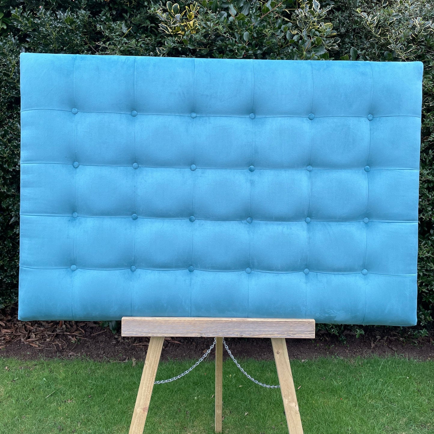 SQUARE BUTTONED HEADBOARD - DOUBLE