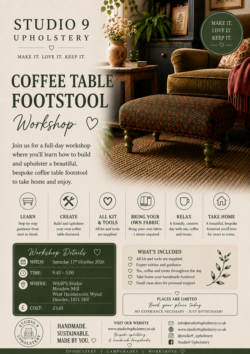 Coffee Table Footstool Workshop
