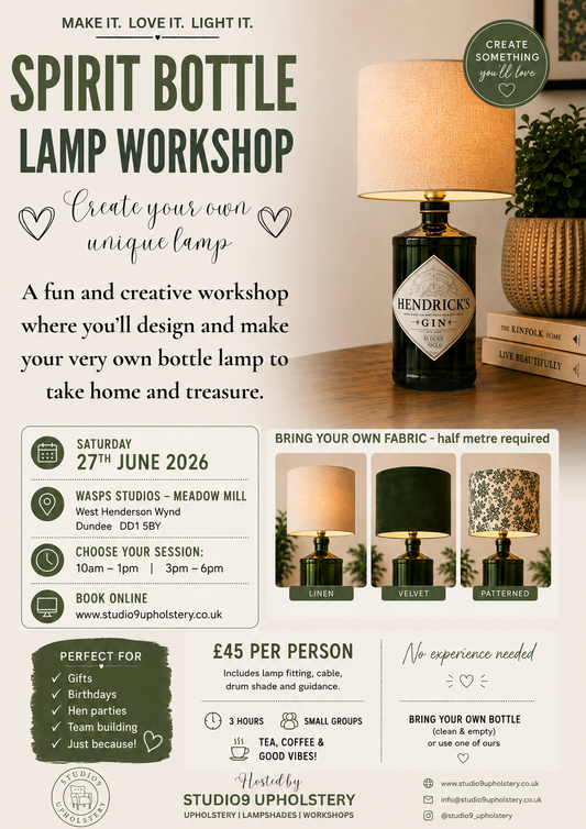 Spirit Bottle Lamp Workshop