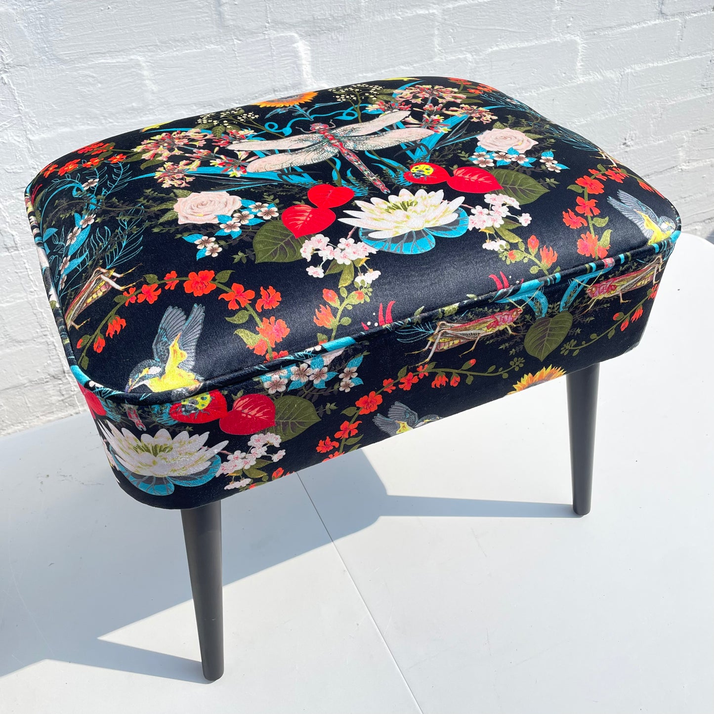 Bespoke Contemporary Footstool - VELVET
