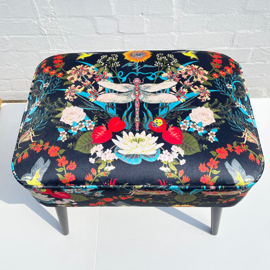 Bespoke Contemporary Footstool - VELVET