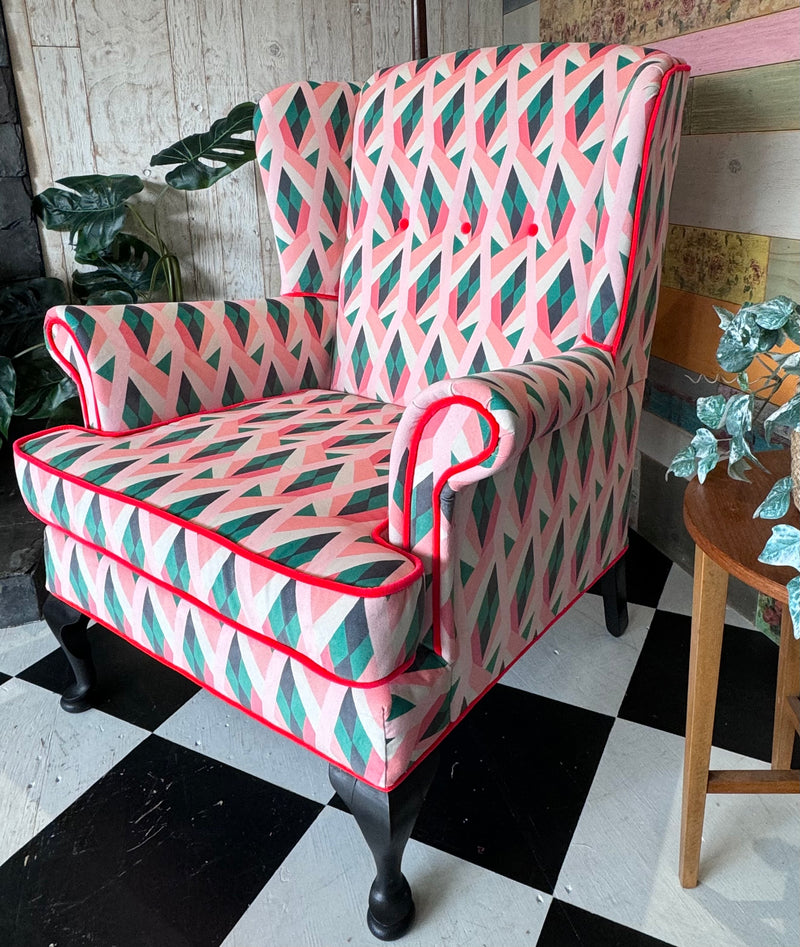 Classic Wingback Chair Restoration - After